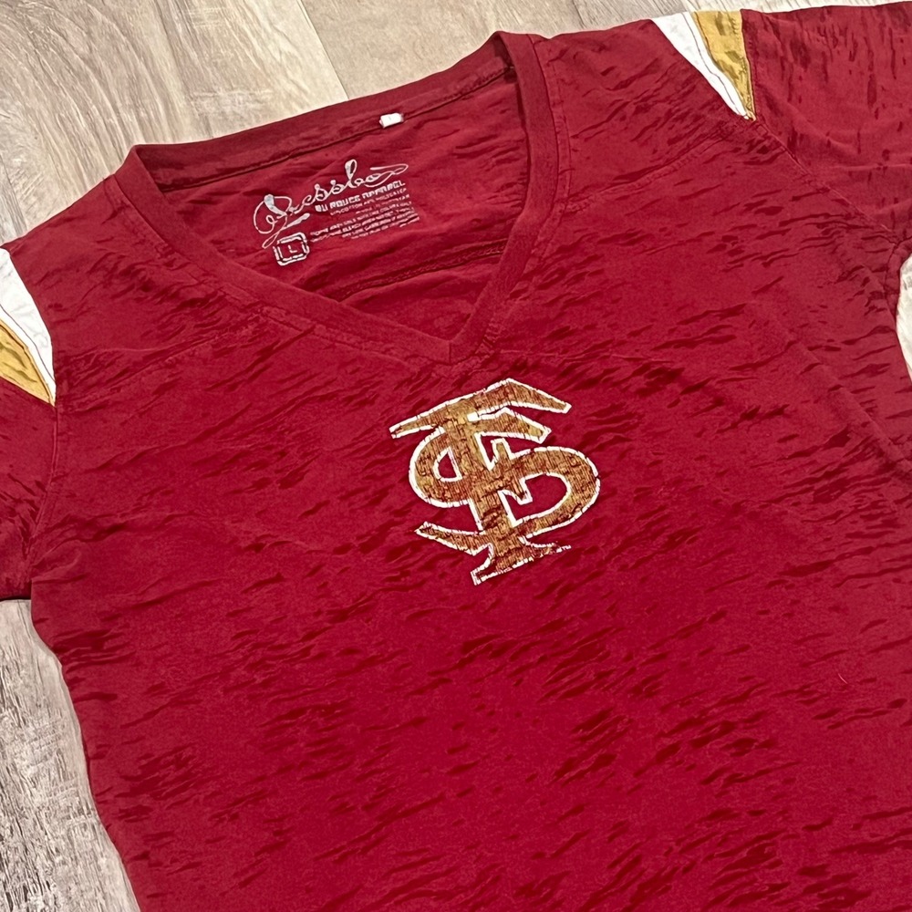 Florida State Seminoles T Shirt Pressbox by Royce Apparel Womens Large